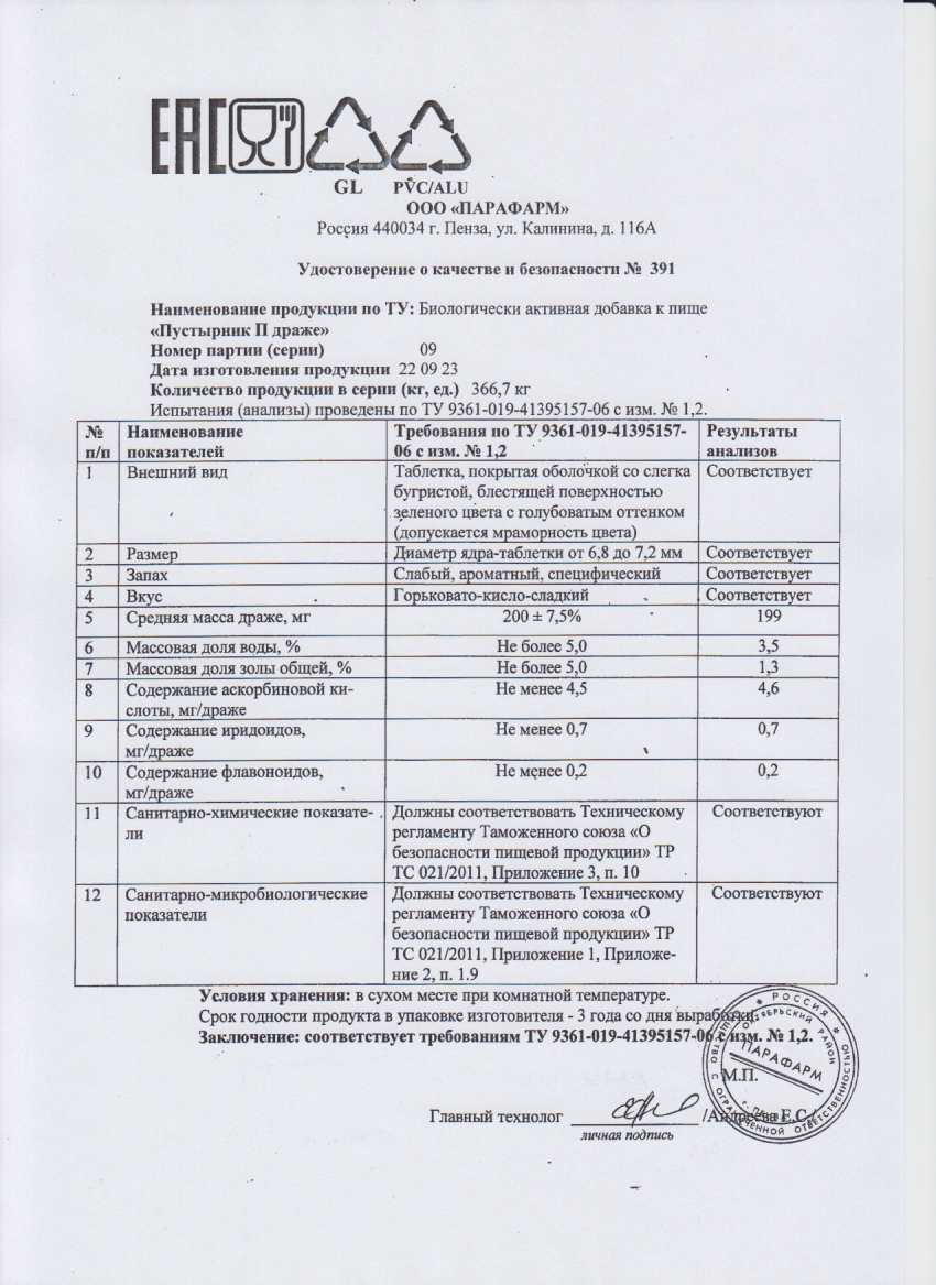 Паспорт №092023